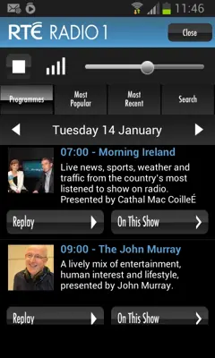 RTÉ Radio android App screenshot 5